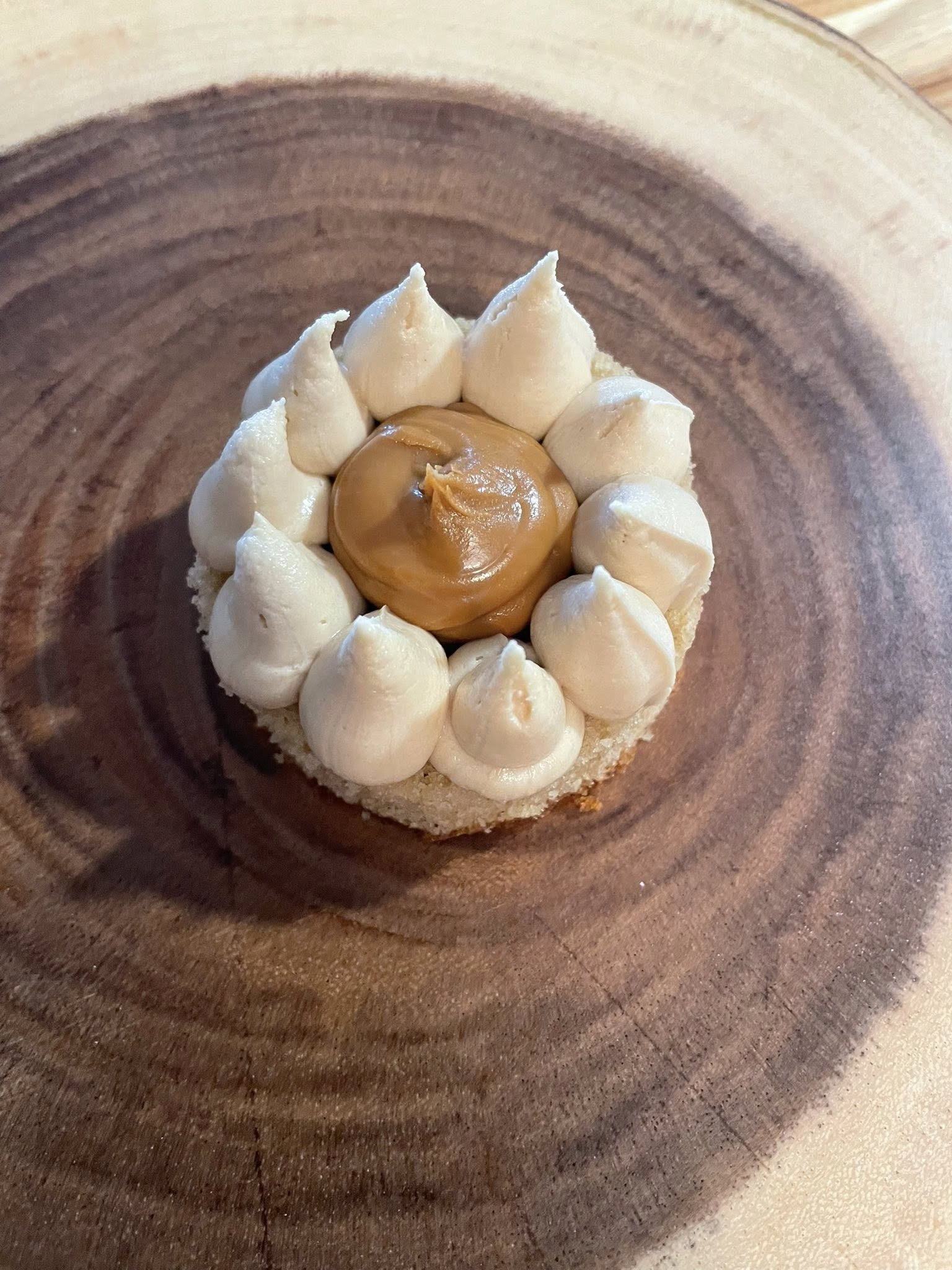 Layer of Biscoff mini cake with cookie‑butter filling