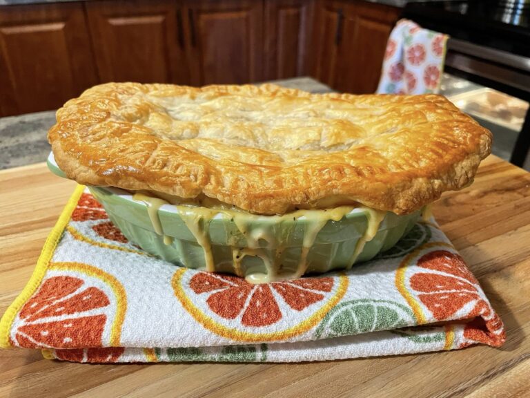 Home Down Chicken Pot Pie with Puff Pastry – Cozy, Creamy, and Quick